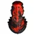Creature Cocks Inferno Cock Vibrating Silicone Dildo Black-Red