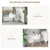HOMCOM HOMCOM Stranska miza borov les, MDF premer 38 x 45V cm bela, (5000242670)