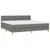Vidaxl Box spring postelja z vzmetnico temno siva 200x200 cm blago