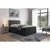 Livetastic BOXSPRING POSTELJA 140 cm  x 200 cm , les, kovina, umetna masa, tekstil črna