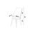 Hanah Home Set stolica Pefa, 45x91x42 cm, 4 komada, Crno-zlatne boje
