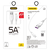 DUDAO L2L kabel USB/Lightning 5A 2m, belo