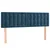 Vidaxl Box spring postelja z vzmetnico temno modra 140x200 cm žamet