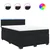 Vidaxl Box spring postelja z vzmetnico črna 140x200 cm žamet