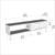 Hanah Home TV Komoda Riso, 180x54x35 cm, Antracit