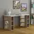 HANAH HOME Colmar Radni sto, 140x75x60cm, Krem-bela