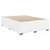 Vidaxl Box spring postelja z vzmetnico bel 160x200 cm umetno usnje