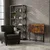 ModernHome sklopivi radni sto 80 × 45 cm, loft, tamno drvo