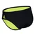 Mens swimsuit aqua sphere essential slip black/yellow l - uk36
