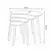Hanah Home Set klub stolova Moon, 4 komada, Boja hrasta