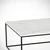 Hanah Home Poly Marmo Sto za dnevnu sobu, Belo-Crna
