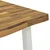 vidaXL 140 x 70 x 75 cm Masiven les akacije Bela Pravokotna