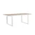 Venture Design Jedilna miza Merlo 200x90 cm bela