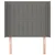 Vidaxl Vzglavje z ušesi temno siv 83x16x118/128 cm blago