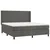 Vidaxl Box spring postelja z vzmetnico temno siva 160x200 cm žamet