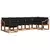 Set vanjskih sofa s jastukom 7 pcs Prirodna i crna