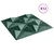 Zidne panele 12 pcs Origami zelena 50 x 50 cm XPS pjena