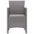 Vrtna stolica 4 pcs Svijetlo siva 53 x 49 x 85 cm Polipropilen