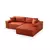 Atelier del Sofa Ugaona garnitura Pirlo 145x43x206cm Narandžasta