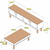 HANAH HOME Bohem 855 Cream set za dnevnu sobu