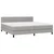 Vidaxl Box spring postelja z vzmetnico svetlo siva 200x200 cm blago