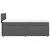 vidaXL Box spring postelja z vzmetnico temno siva 80x200 cm blago