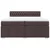 Vidaxl Box spring postelja z vzmetnico temno rjav 200x200 cm blago