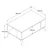 Hanah Home Klub sto Authentic 90x54x41,6cm Hrast