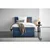 Carryhome POSTELJA BOXSPRING 140 cm x 200 cm , tekstil temno modra