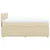 vidaXL vidaXL Box spring postelja z vzmetnico krem 140x200 cm blago, (21306563)
