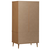 vidaXL Garderobna omara rjava 90x55x175 cm trdna borovina