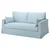 HYLTARP Sofa dvosed, Kilanda bledoplava