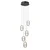 ITALUX PND-34375-5-BK - LED luster na sajli ALANI 5xLED/5,6W/230V 3000K crna
