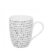 Skodelica za mleko, čaj ali kapučino 320 ml komplet 3 kosov - Basic Dots - 490822