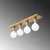 Opviq Luster Mirro-12232, 60x10x10 cm, 4xE27, 40W, Zlatne boje