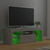 TV ormarić s LED svjetlima siva boja betona 120 x 35 x 40 cm