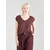 PIECES Majica PCBillo vinsko rdeča/srebrna