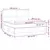 vidaXL vidaXL Box spring postelja z vzmetnico LED krem 160x200 cm blago, (20902013)