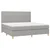 Vidaxl Box spring postelja z vzmetnico svetlo siva 200x200 cm blago