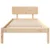 vidaXL Posteljni okvir s headboard 100x200 cm Trden borov les