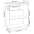 Vidaxl Konzolna omarica medeno rjava 60x34x75 cm trdna borovina