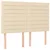 Vidaxl Box spring postelja z vzmetnico krem 140x200 cm blago
