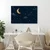 Slika speča luna med zvezdami - 90x60