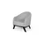 Atelier del Sofa Fotelja Leon 90x82x75cm Svetlosiva