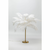Meblo Trade Stolna Lampa Feather Palm White 50x50x60h cm