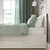 SONGESAND Okvir kreveta s 2 kut. za odlaganje, bela/Lönset, 140x200 cm