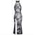 Noir Handmade Long Dress - duga haljina s čipkom