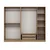 Hanah Home ormar sa reflektujućim staklom Nisa 20611, 225 cm, dore