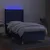 Vidaxl Box spring postelja z vzmetnico LED modra 80x200 cm blago