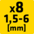 shumee Torx ključi T9-T40, komplet 8 kosov